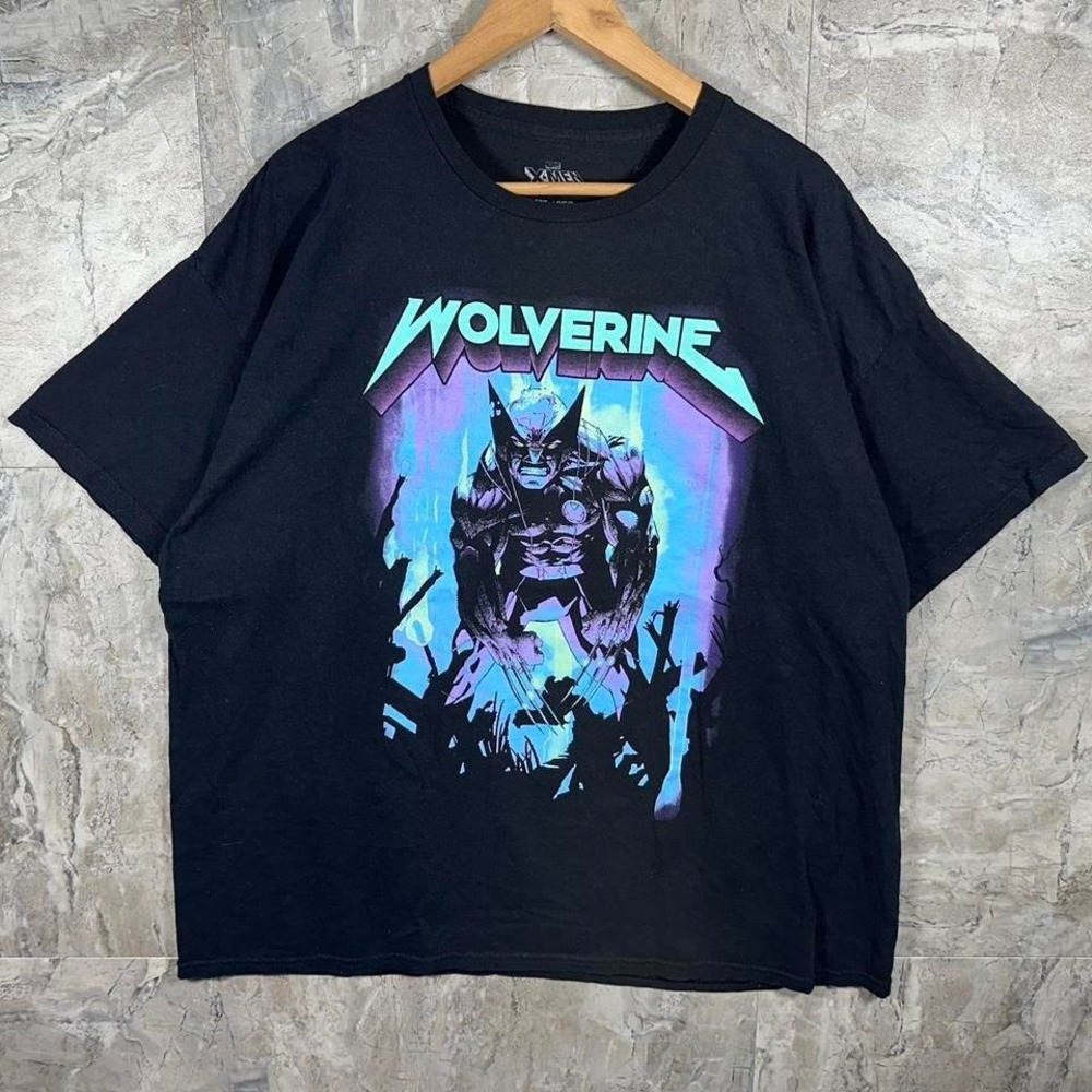 Marvel Wolverine black cotton t-shirt Mens Size XXL #wolverine #marvel #comic